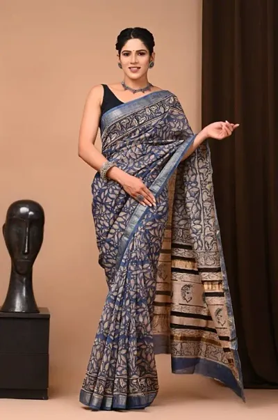 Classic Silk Saree with Blouse piece For Women