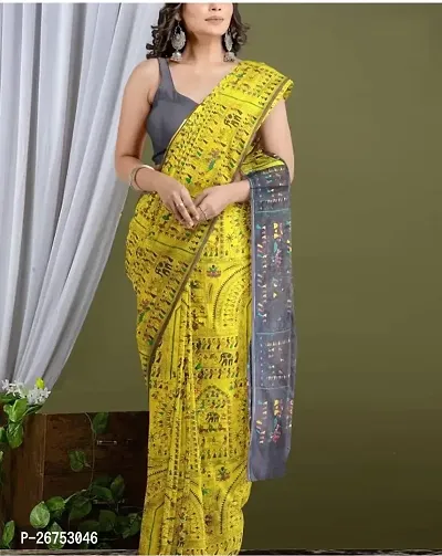Trendy Sensational Cotton Silk Saree with Blouse piece For Women