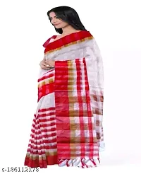 Classic Cotton Silk Striped Saree with Blouse piece-thumb2