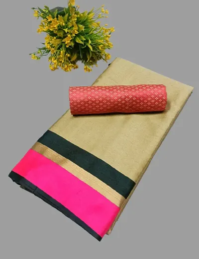 Silk Solid Sarees For Women