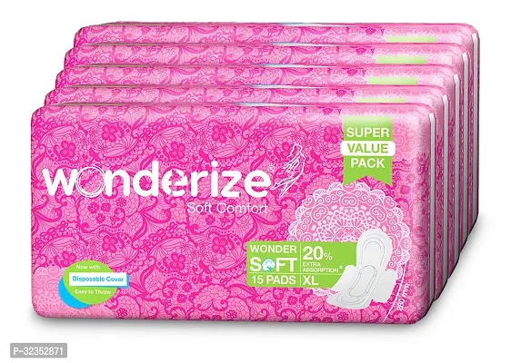 Soft Comfort Xl Sanitary Napkin 75 Pads With Disposable Pouch Sanitary Pad Sanitary Pad