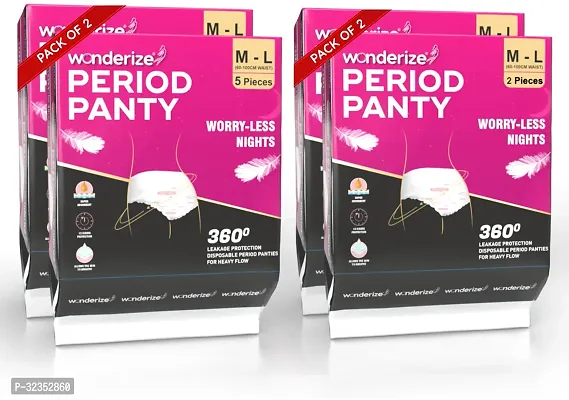 Overnight Period Panties Medium And Large Pack Of 4 14 Panties Sanitary-thumb0