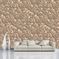 Decorative Design Self Adhesive Wallpaper Wall Sticker for Home Decor, Living Room, Bedroom, Hall, Kids Room, Play Room (PVC Vinyl, Water Proof)(DI 48) (16 X 128 INCH)-thumb3
