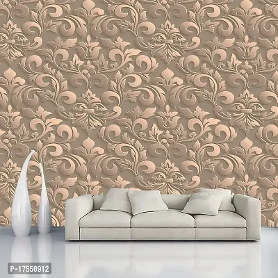 Decorative Design Self Adhesive Wallpaper Wall Sticker for Home Decor, Living Room, Bedroom, Hall, Kids Room, Play Room (PVC Vinyl, Water Proof)(DI 48) (16 X 128 INCH)-thumb4