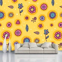 Decorative Design Self Adhesive Wallpaper Wall Sticker for Home Decor, Living Room, Bedroom, Hall, Kids Room, Play Room (PVC Vinyl, Water Proof)(DI 168) (16 X 90 INCH)-thumb2