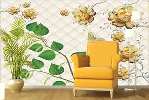 Decorative Design Fabulous Green Wallpaper for Home Decor, Living Room, Bed Room, Kids Room (Waterproof)(16 X 90 INCH) (613)-thumb1