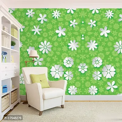 Decorative Design Self Adhesive Wallpaper Wall Sticker for Home Decor, Living Room, Bedroom, Hall, Kids Room, Play Room (PVC Vinyl, Water Proof)(DI 186) (16 X 90 INCH)-thumb0