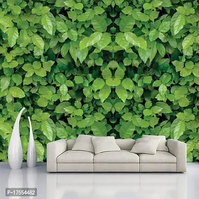 Decorative Design Green Foliage Self Adhesive Wallpaper Wall Sticker for Home Decor, Living Room, Bedroom, Hall, Kids Room, Play Room (PVC Vinyl, Water Proof)(DI 200) (16 X 96 INCH)-thumb3