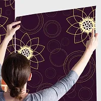 Decorative Design Self Adhesive Wallpaper Wall Sticker for Home Decor, Living Room, Bedroom, Hall, Kids Room, Play Room (PVC Vinyl, Water Proof)(DI 156) (16 X 128 INCH)-thumb2