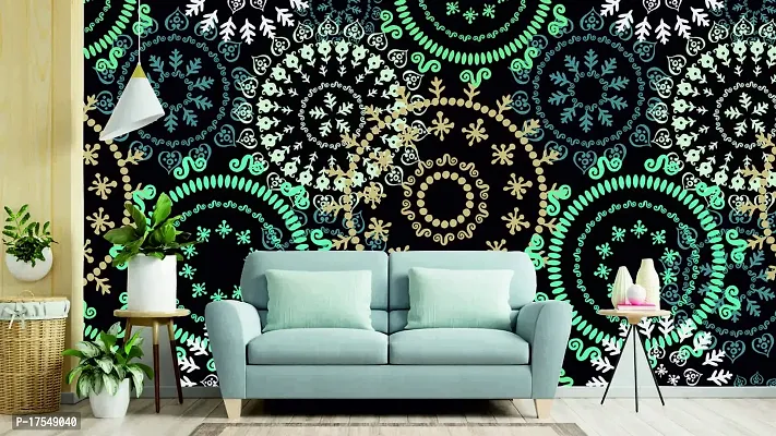 DECORATIVE DESIGN Wallpaper Multicolor Wall Sticker for Home Dcor, Living Room, Bedroom, Hall, Kids Room, Play Room(Self Adhesive Vinyl, Waterproof Model)(1011)-thumb2