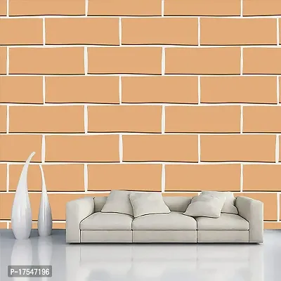 Decorative Design Self Adhesive Brick Design Wallpaper Wall Sticker for Home Decor, Living Room, Bedroom, Hall, Kids Room, Play Room (PVC Vinyl, Water Proof)(DI 125) (16 X 96 INCH)