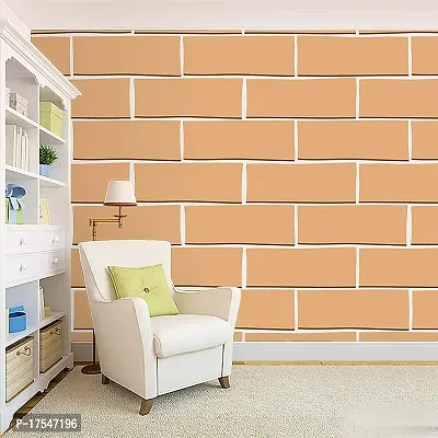 Decorative Design Self Adhesive Brick Design Wallpaper Wall Sticker for Home Decor, Living Room, Bedroom, Hall, Kids Room, Play Room (PVC Vinyl, Water Proof)(DI 125) (16 X 96 INCH)-thumb2