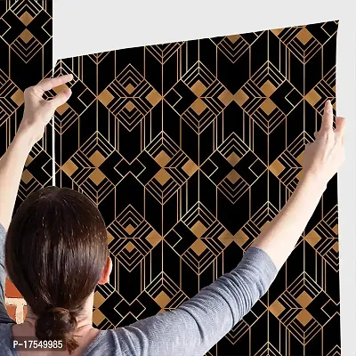 Decorative Design Self Adhesive Wallpaper Wall Sticker for Home Decor, Living Room, Bedroom, Hall, Kids Room, Play Room (PVC Vinyl, Water Proof)(DI 44) (16 X128 INCH)-thumb4