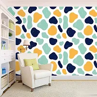 Decorative Design Self Adhesive Wallpaper Wall Sticker for Home Decor, Living Room, Bedroom, Hall, Kids Room, Play Room (PVC Vinyl, Water Proof)(DI 147) (16 X 96 INCH)-thumb1