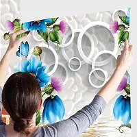 DECOR DESIGN Self Adhesive Wallpaper Wall Sticker for Home Decor, Living Room, Bedroom, Hall, Kids Room, Play Room (PVC Vinyl, Water Proof)(DI 94) (16 X 50 INCH), Multicolor (3D WALLPAPER)-thumb1