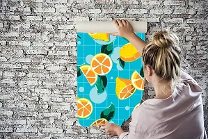 Decorative Design Fruitastic Self Adhesive Kids Wallpaper Wall Sticker for Home Decor, Living Room, Bedroom, Hall, Play Room (PVC Vinyl, Water Proof)(DI 193) (16 X 96 INCH)-thumb3