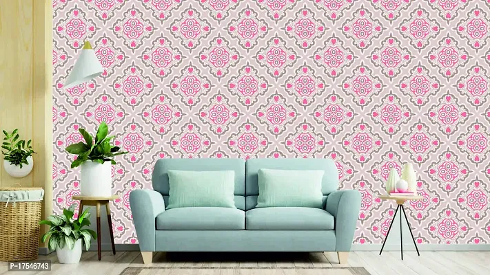 DECORATIVE DESIGN Wallpaper Multicolor Wall Sticker for Home Dcor, Living Room, Bedroom, Hall, Kids Room, Play Room(Self Adhesive Vinyl, Waterproof Model)(1033)-thumb2