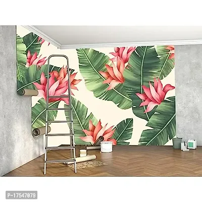 Decorative Design Fabulous Flower  Leaf Wallpaper for Home Decor, Living Room, Bed Room, Kids Room (Waterproof)