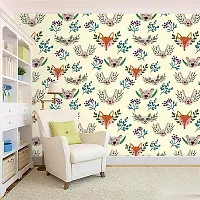 Decorative Design Self Adhesive Wallpaper Wall Sticker for Home Decor, Living Room, Bedroom, Hall, Kids Room, Play Room (PVC Vinyl, Water Proof)(DI 137) (16 X 96 INCH)-thumb1