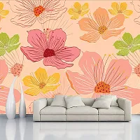 Decorative Design Self Adhesive Wallpaper Wall Sticker for Home Decor, Living Room, Bedroom, Hall, Kids Room, Play Room (PVC Vinyl, Water Proof)(DI 161) (16 X 90 INCH)-thumb1