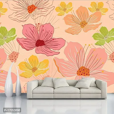 Decorative Design Self Adhesive Wallpaper Wall Sticker for Home Decor, Living Room, Bedroom, Hall, Kids Room, Play Room (PVC Vinyl, Water Proof)(DI 161) (16 X 90 INCH)-thumb2