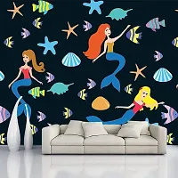 Decorative Design Self Adhesive Wallpaper Wall Sticker for Home Decor, Living Room, Bedroom, Hall, Kids Room, Play Room (PVC Vinyl, Water Proof)(DI 152) (16 X 90 INCH)-thumb1