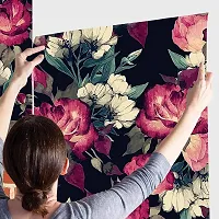 Decorative Design Self Adhesive Floral Wallpaper Wall Sticker for Home Decor, Living Room, Bedroom, Hall, Kids Room, Play Room (PVC Vinyl, Water Proof)(DI 139) (16 X 90 INCH)-thumb2