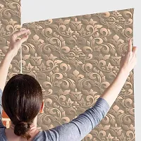 Decorative Design Self Adhesive Wallpaper Wall Sticker for Home Decor, Living Room, Bedroom, Hall, Kids Room, Play Room (PVC Vinyl, Water Proof)(DI 48) (16 X 128 INCH)-thumb2