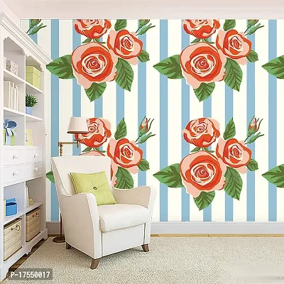 Decorative Design Self Adhesive Wallpaper Wall Sticker for Home Decor, Living Room, Bedroom, Hall, Kids Room, Play Room (PVC Vinyl, Water Proof)(DI 130) (16 X 128 INCH)-thumb2