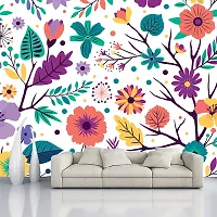 Decorative Design Self Adhesive Wallpaper Wall Sticker for Home Decor, Living Room, Bedroom, Hall, Kids Room, Play Room (PVC Vinyl, Water Proof)(DI 35) (16 X 90 INCH)-thumb3