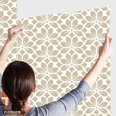 Decorative Design Self Adhesive Wallpaper Wall Sticker for Home Decor, Living Room, Bedroom, Hall, Kids Room, Play Room (PVC Vinyl, Water Proof)(DI 51) (16 X 128 INCH)-thumb3