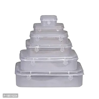 Zenith Plastic Keeper Box, Standard (White, 9936)- Set of 6 Piece