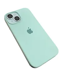 ZENITH Sky Blue Silicone Cover Compatible iPhone 15 | Matte Soft Flexible Silicon | Liquid Silicon Case for iPhone 15 with Camera Protection | Raised Edges | Shockproof.-thumb3