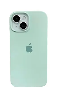 ZENITH Sky Blue Silicone Cover Compatible iPhone 15 | Matte Soft Flexible Silicon | Liquid Silicon Case for iPhone 15 with Camera Protection | Raised Edges | Shockproof.-thumb4