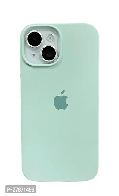 ZENITH Sky Blue Silicone Cover Compatible iPhone 15 | Matte Soft Flexible Silicon | Liquid Silicon Case for iPhone 15 with Camera Protection | Raised Edges | Shockproof.-thumb5