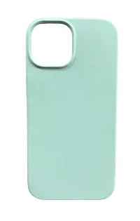 Combo Sea Green Silicone Matte Finish with Lens Compatible iPhone 15 Case 6.1 Silicone Back Cover and Lense Cover Combo Full Back Coverage, Soft Rubber with lense Cover Set.-thumb2