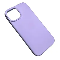 Compatible for Apple iPhone 15 Case 6.1 Silicone Back Cover and Lense Cover Combo, Slim 3 Layer Silicone Protective Cover, Full Back Coverage, Soft Rubber with lense Cover Set (Light Purple)-thumb1