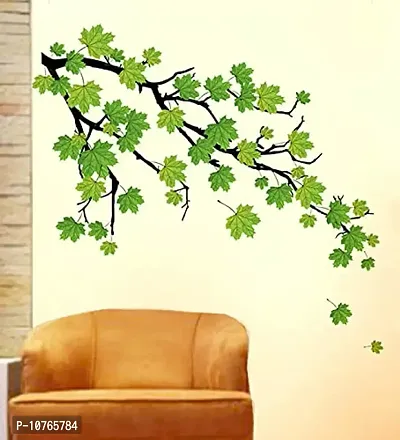 Techgifti? Branch with Leafs Wall Sticker for Decorative Wall Sticker for Living Room , Bed Room, Kide Room-thumb0