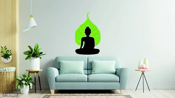 Techgifti Gautam Buddha Wall Sticker for Living Room, Bedroom, Office and All Decorative Stickers, Religion Size - 71 cm X 82 cm-thumb3