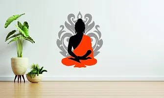 Techgifti Gautam Buddha Wall Sticker Multicolor (Tech_God-07)-thumb1