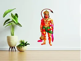Techgifti Lord Hanuman Wall Sticker and Decals Vinyl ,Multicolor (Tech_God-09)-thumb2