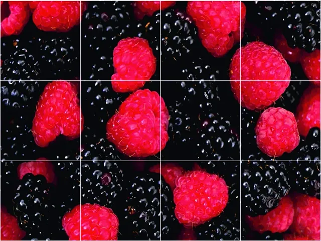 Techgifti? Waterproof Kitchen Fresh Fruits Wallpaper/Wall Sticker Multicolour