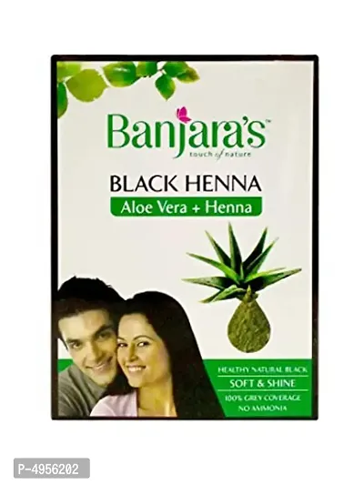 Banjaras Black Henna Aloe Vera + Henna 50gm-thumb0