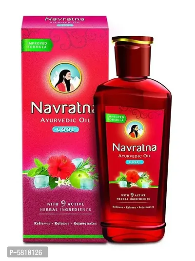 Navratna Ayurvedic Cool Hair Oil 100ml-thumb0