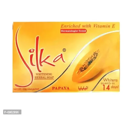 Silka Whitening Papaya Soap 135gm-thumb0