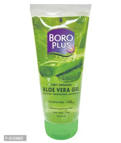 Boro Plus Aloevera Gel For Face Body And Hair 150ml-thumb0