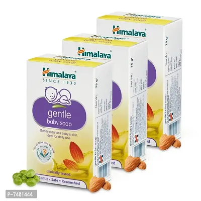 Himalaya Gentle Baby Soap 75gm Pack Of 3-thumb0