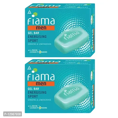 Fiama Men Gel Bar Energising Sport 125gm Pack Of 2-thumb0