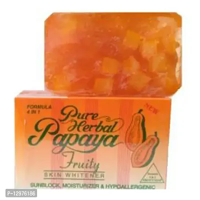 Pure Herbal Papaya Fruity Soap 135gm-thumb0
