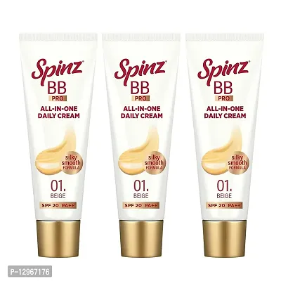 Spinz BB Brightening  Beauty Fairness Cream 29gm Pack Of 3-thumb0